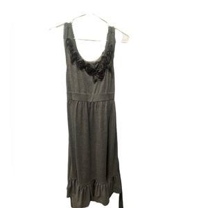 Gray Knee Length Dress